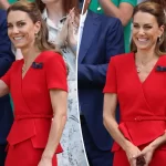 Kate Middleton turns heads in red for her participation in Wimbledon 2026