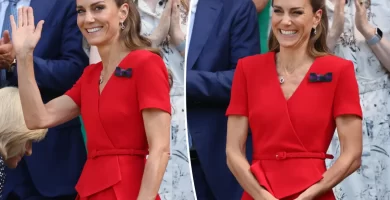 Kate Middleton turns heads in pink for her participation in Wimbledon 2026 5 Kate Middleton turns heads in red for her participation in Wimbledon 2026