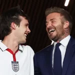 David Beckham's joyous reaction as England move closer to returning home