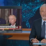 Jon Stewart criticizes Donald Trump's reaction to Lindsey Graham's death