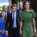 Princess Kate wore a green Emilia Wickstead in the Wimbledon men's final