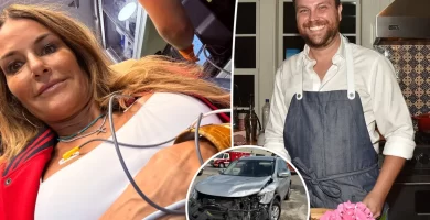 Kelly Bensimon 'fortunate to be alive' after Uber automotive crash 28 Kelly Bensimon 'lucky to be alive' after Uber car crash