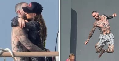 Adam Levine and Behati Prinsloo Cannot Maintain Their Arms Off Throughout Yacht Day 26 Adam Levine and Behati Prinsloo Can't Keep Their Hands Off During Yacht Day