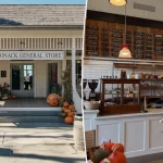 Lively village meeting around the Sagaponack general store, a grocery store owned by the wife of the Blackstone chief