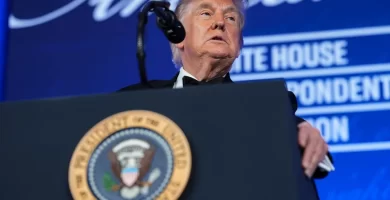 Donald Trump offers hour-long rally-like rehearsal during White House Correspondents' Dinner speech
