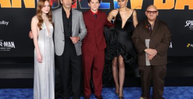 Zendaya wore Ashi Studio and horrible bangs to the 'Spider-Man' premiere in Los Angeles 15 Zendaya wore Ashi Studio and terrible bangs to the 'Spider-Man' premiere in Los Angeles