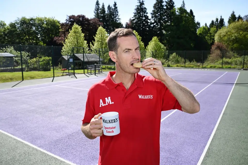 One of Andy's favorite snacks is a Walker's shortbread cookie. 
