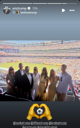 Bettina Trump shares heartwarming stepmom second with Donald Trump Jr.'s youngsters 1 The Trump family was present at the finale