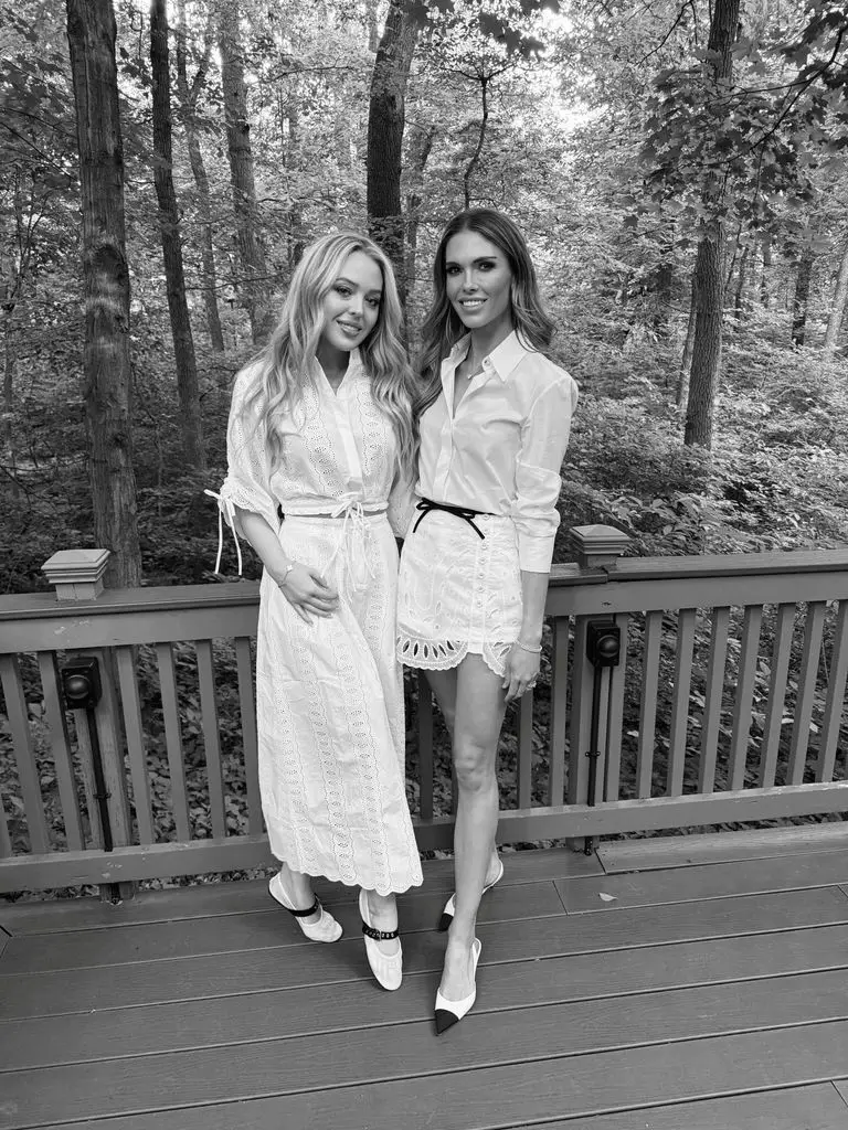 Bettina Trump shares heartwarming stepmom second with Donald Trump Jr.'s youngsters 3 Tiffany Trump Bettina Anderson black and white photo