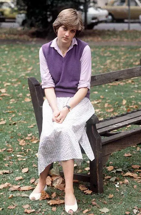 Princess Diana's second 'bare' skirt second 4 Princess Diana 1980