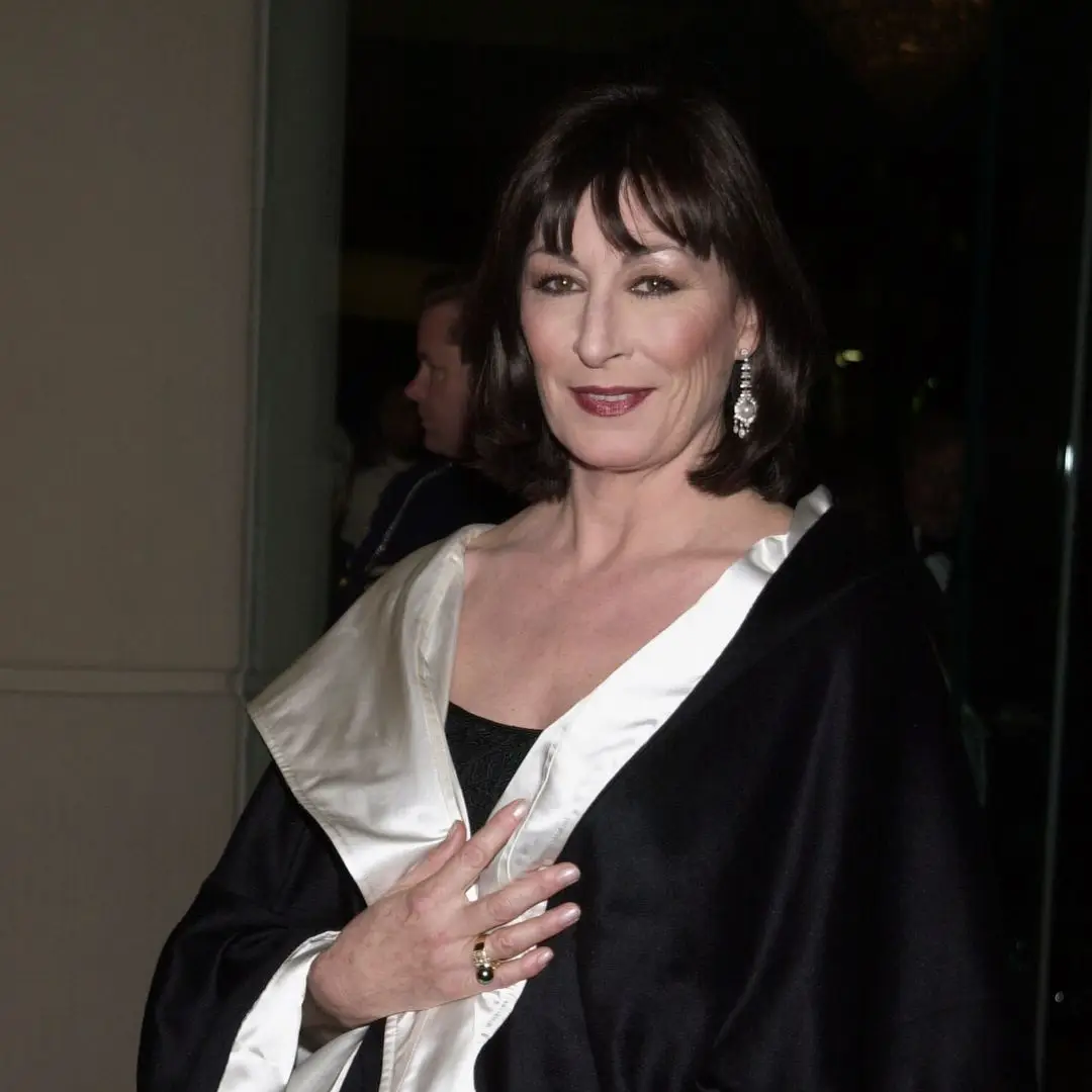 (Original caption) Portrait of Anjelica Huston