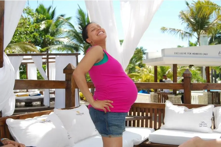 In the present day's Sheinelle Jones Dazzles With Child Bump Picture Alongside With Emotional Message In Nostalgic Submit 1 Sheinelle Jones shared a baby bump throwback photo to mark the special day