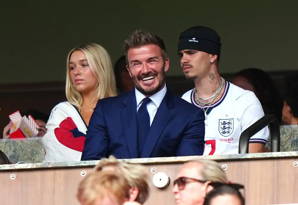 David couldn't hide his excitement during the quarter-final match