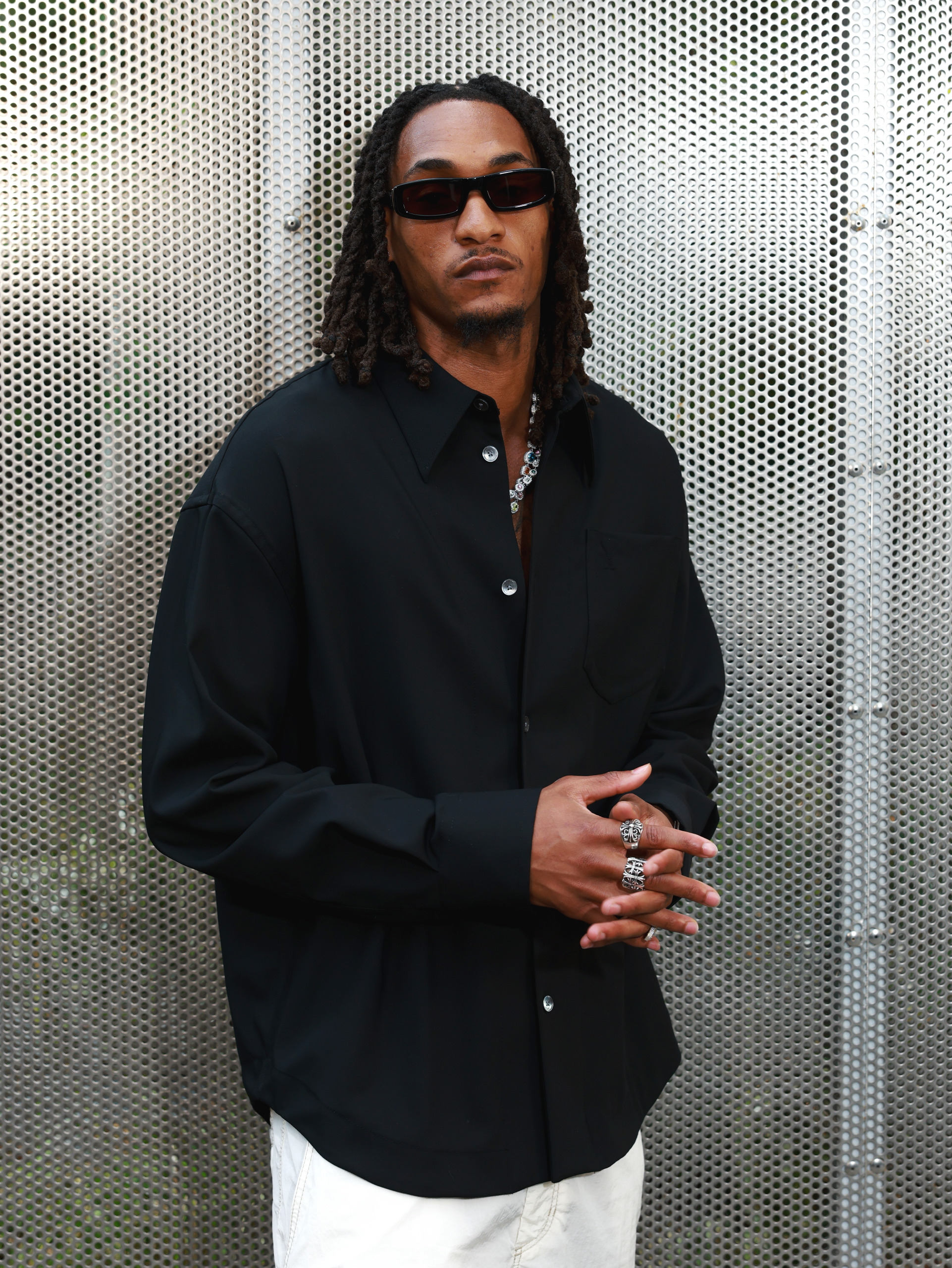All of the Fashionable Black Males We Noticed Entrance Row at Paris Vogue Week 3 GettyImages 2283218556