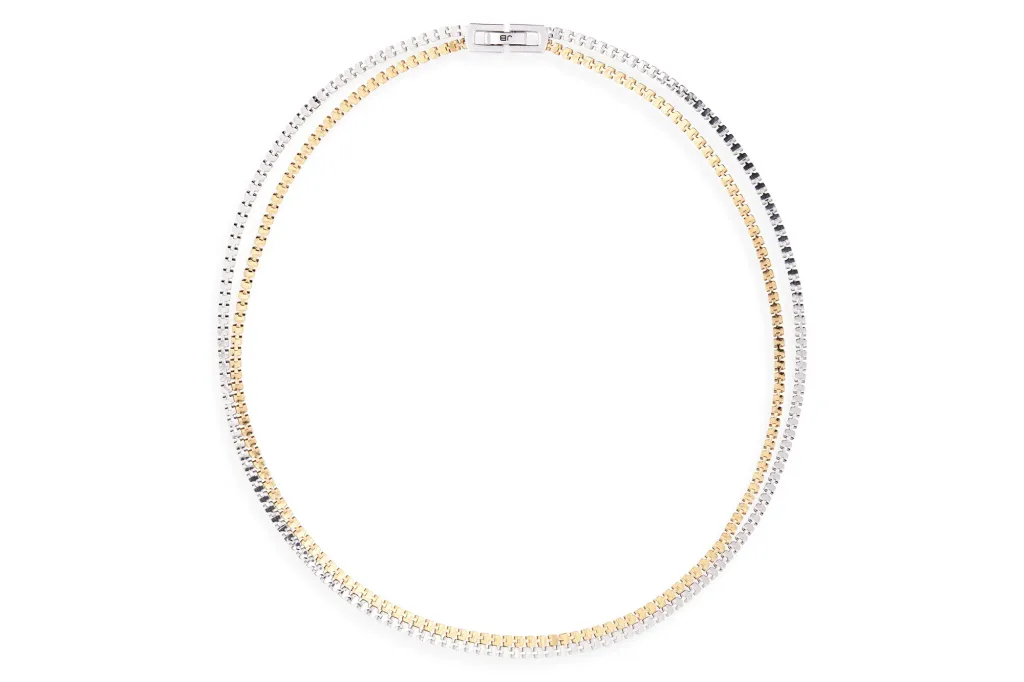 What Web page Six Editors Are Actually Shopping for at Nordstrom's Anniversary Sale 12 A two-tone necklace, gold and silver, with a clasp that indicates "J.B.".
