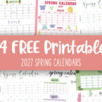 Printable 2027 Spring Calendars Feature Image