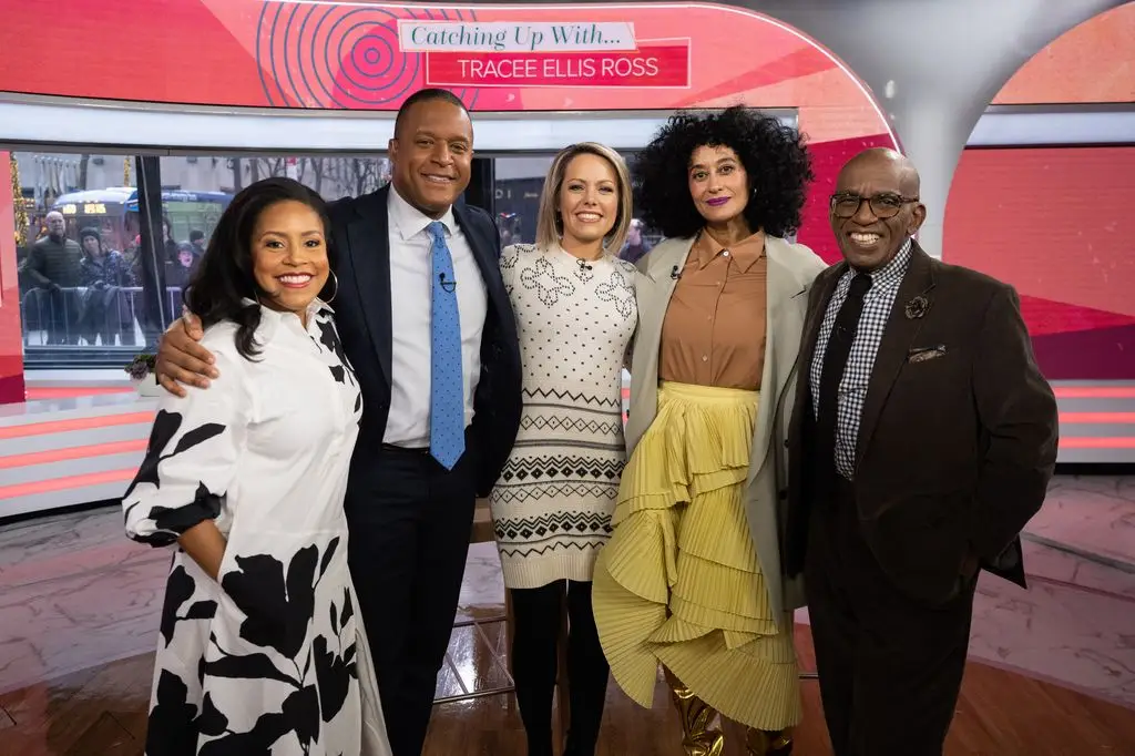 Right now Present Sends Robust Message to Superstar Company Amid Craig Melvin Breaking-In Incident 1 Sheinelle Jones, Craig Melvin, Dylan Dreyer, Tracee Ellis Ross and Al Roker on Monday January 9, 2023 on Today's Set