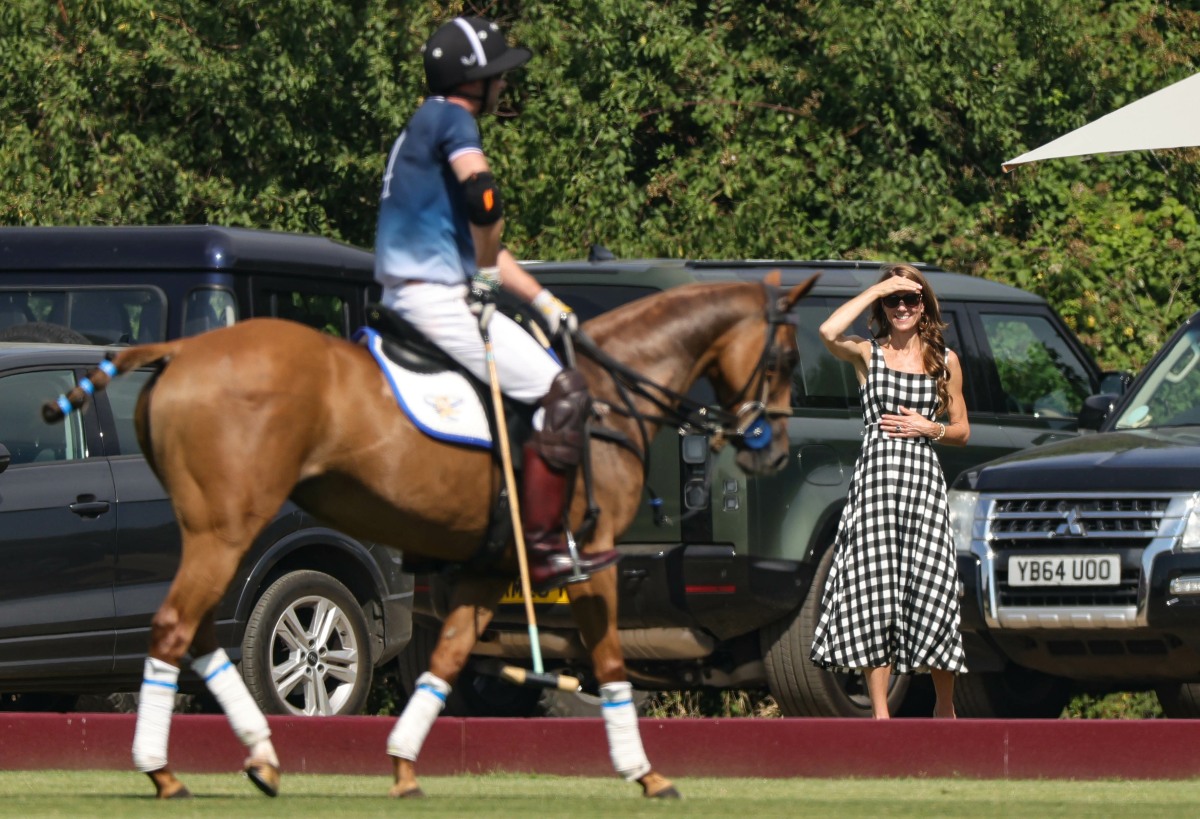 Princess Kate wore Temperley London gingham to Prince William's polo match 4 avalon 1115750054