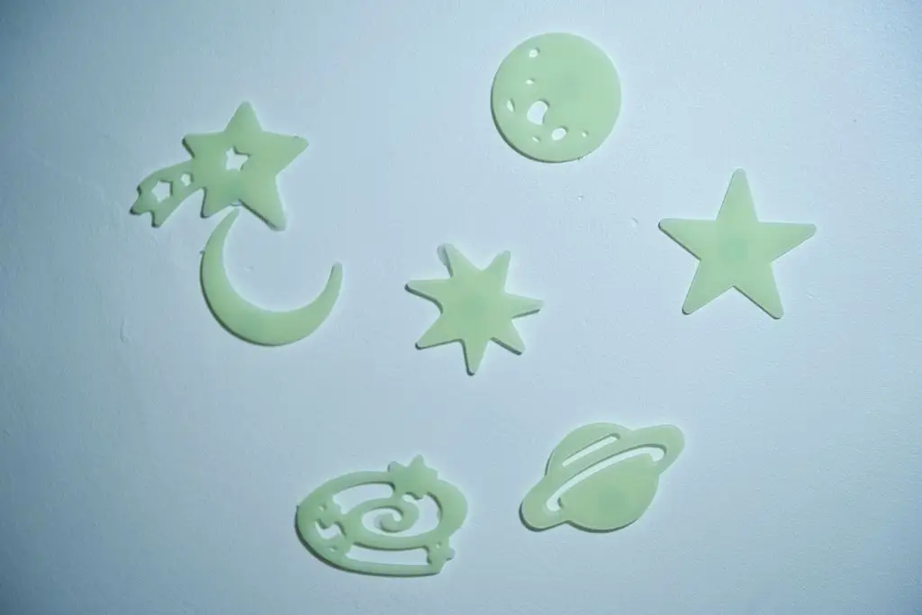 Walls and ceilings weren't complete without glow-in-the-dark additions