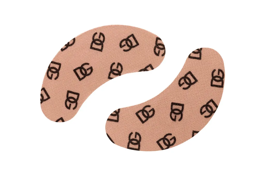 What Web page Six Editors Are Actually Shopping for at Nordstrom's Anniversary Sale 16 Pair of peach breast petals with black repeat "DG" logo pattern.