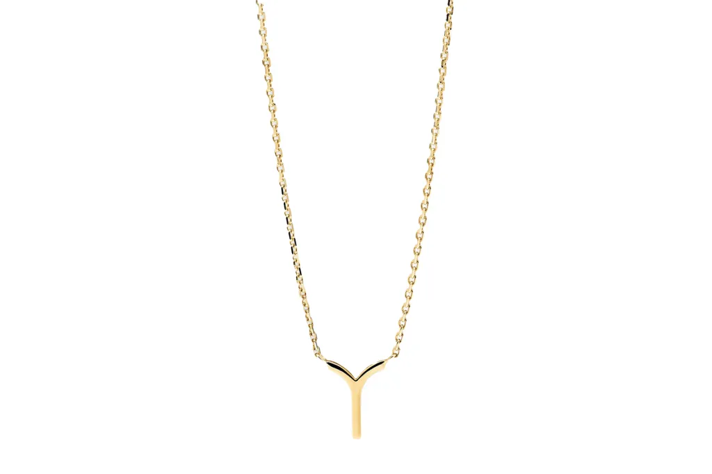 Nordstrom's Anniversary Sale has celebrity-worn jewellery discounted as much as 35% off 6 A gold necklace with a capital letter Y pendant.