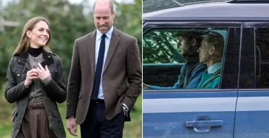 Prince William and Kate Middleton pictured on summer holiday at Balmoral as they spend quality time with royal relatives ahead of Prince Harry's big return