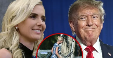 Natalie Harp boards Marine One to travel with President Trump after letters revealed