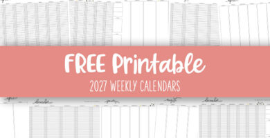 Printable 2027 Weekly Calendars Feature Image