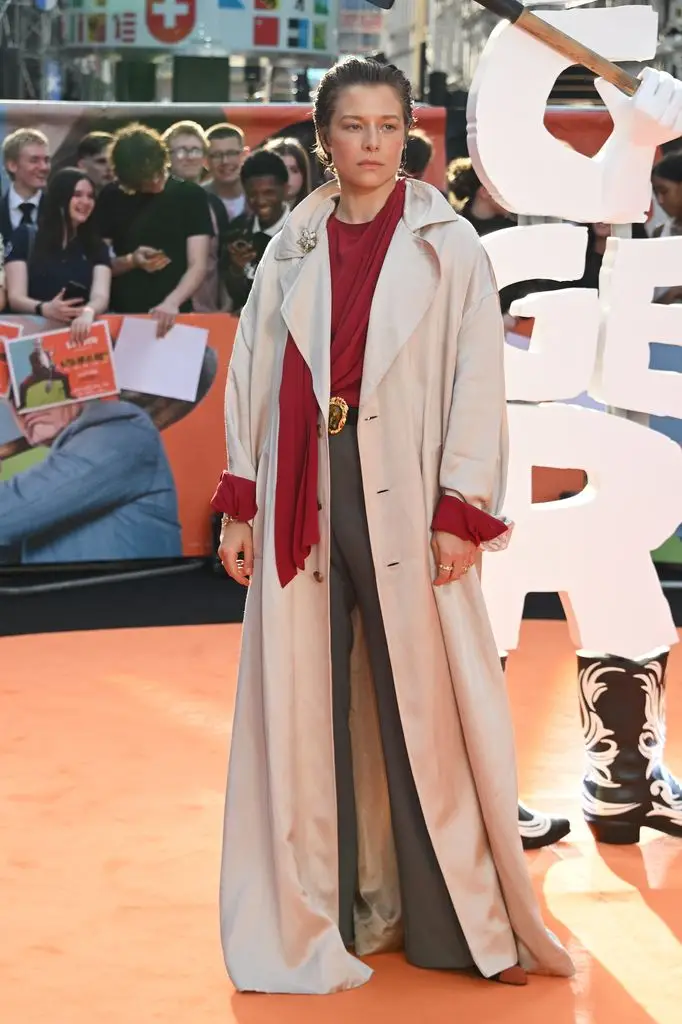 Emma D'Arcy attends the "Excavator" Film and TV Charity Royal Film Performance and World Premiere at Leicester Square on September 22, 2026 in London, England.