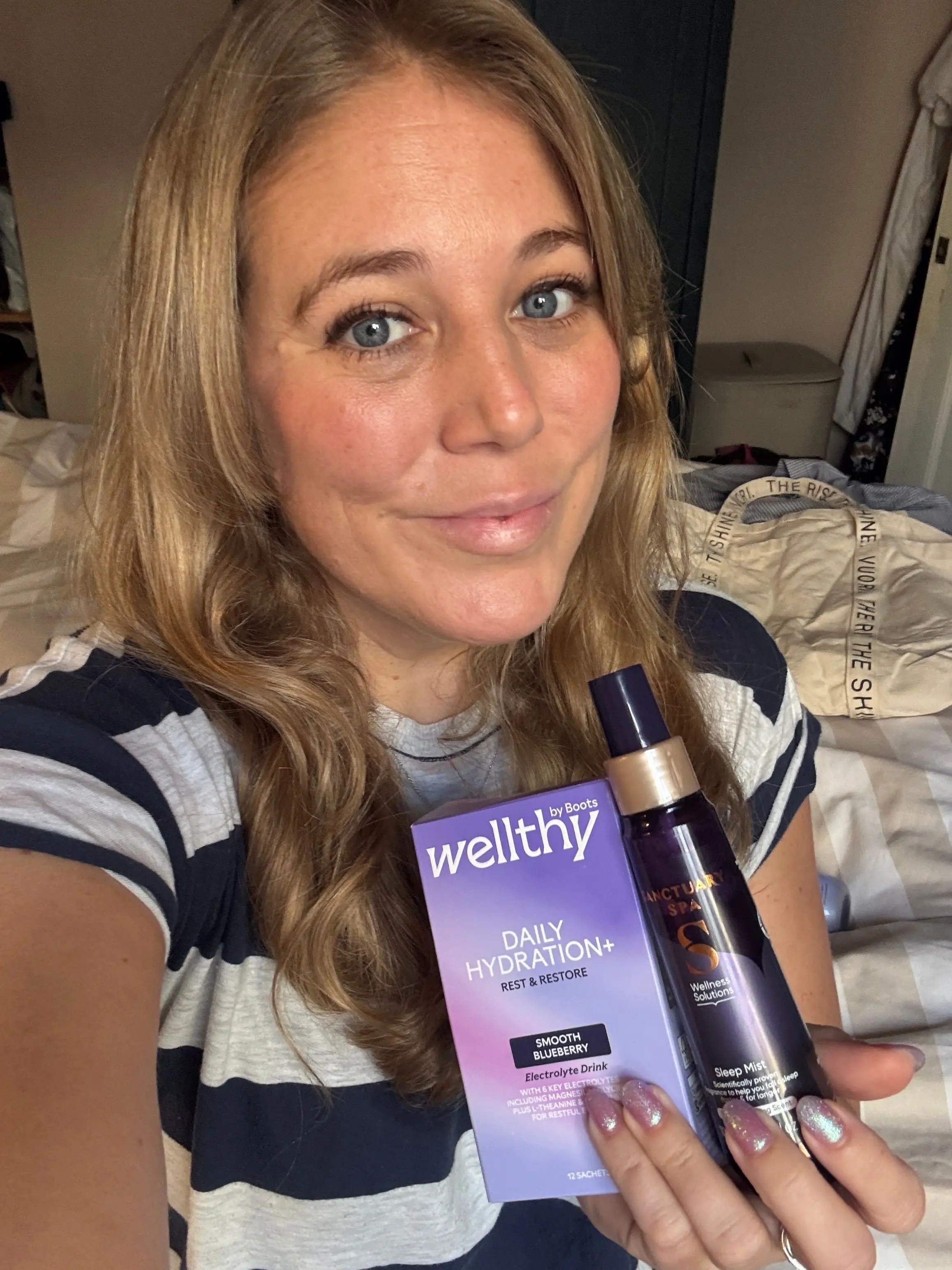 My Oura Sleep Rating remains to be above 85 3 Mel holding two sleep products