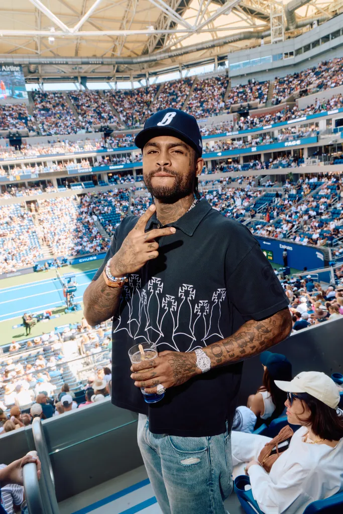 Hip-hop artist Dave East attends an event.