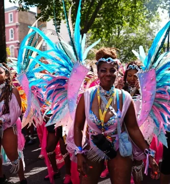 Street Style: black beauties at the 60th Notting Hill Carnival in London