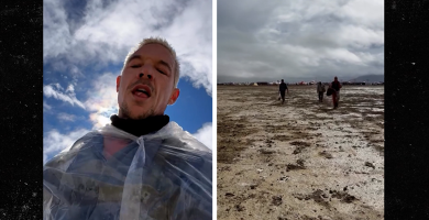 Diplo claims he hiked 15 miles throughout the desert to flee Burning Man 32 Diplo claims he hiked 15 miles across the desert to escape Burning Man