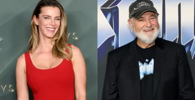 Betty Gilpin and Rob Reiner