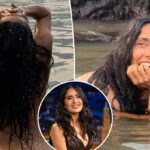 Salma Hayek ditches her clothes to go swimming as she celebrates her 60th birthday