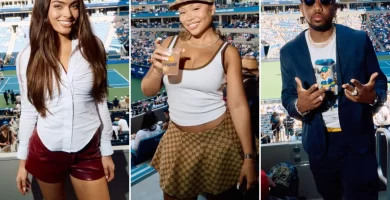 All the celebrities in Emirates' luxury suite at the 2026 US Open
