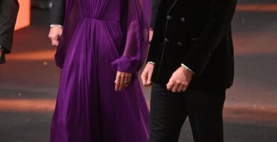 Princess Kate wore Jenny Packham, amethysts and pearls to the UK premiere of 'Digger'