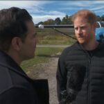 Prince Harry completed a tandem skydive on behalf of a 102-year-old veteran