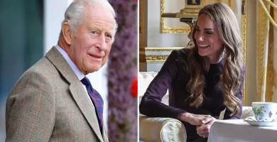 Kate Middleton gets a secret boost from her father-in-law, King Charles, during her surprise tea party