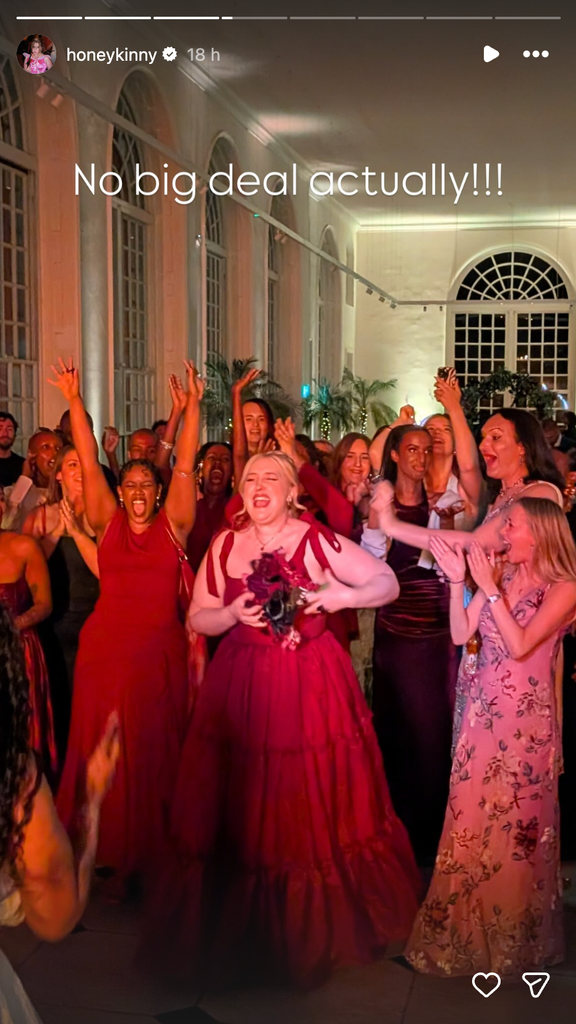 Honey Ross revealed she was the one who caught the bridal bouquet at her brother's wedding