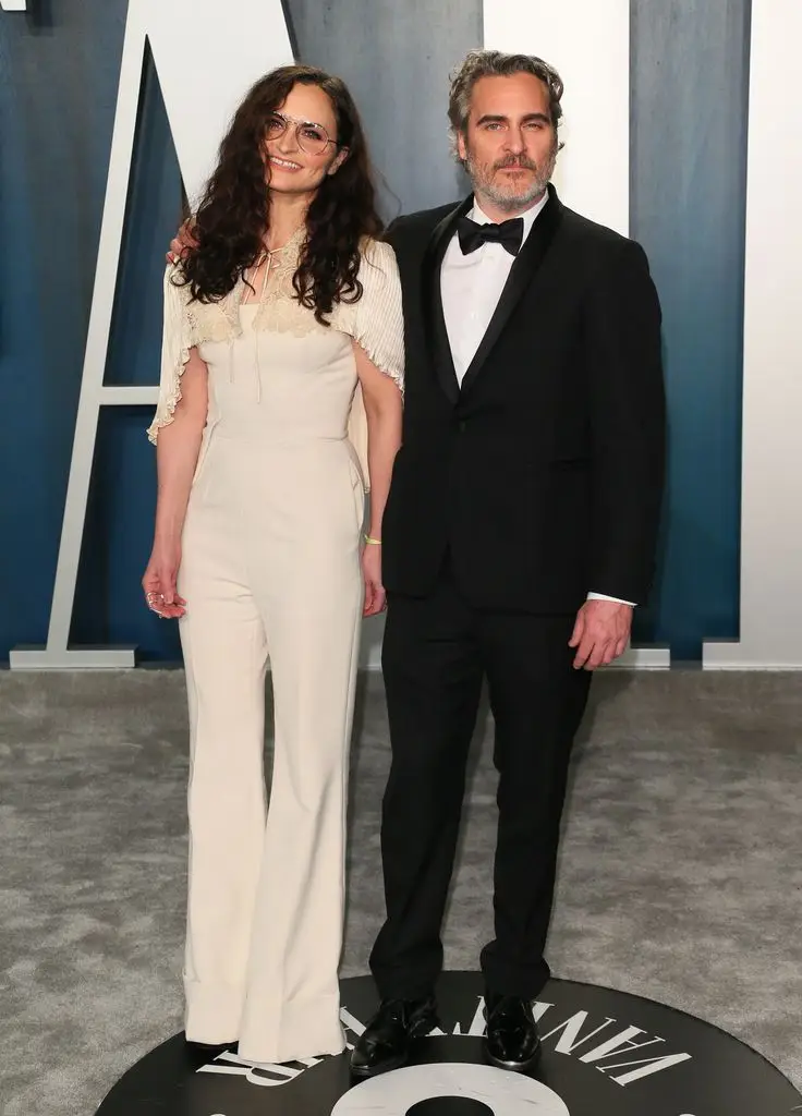 Rain and Joaquin Phoenix at the Oscars