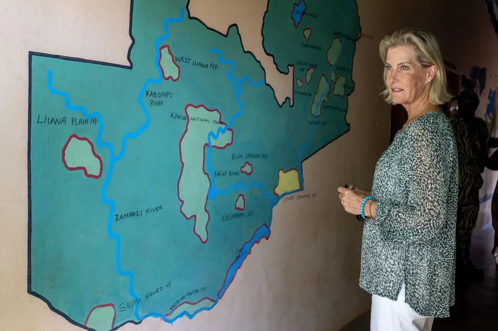 Duchess Sophie's unforgettable encounter with elephants throughout an unique royal tour 1 The Duchess of Edinburgh, during a visit to the Conservation Lower Zambezi (CLZ) base camp