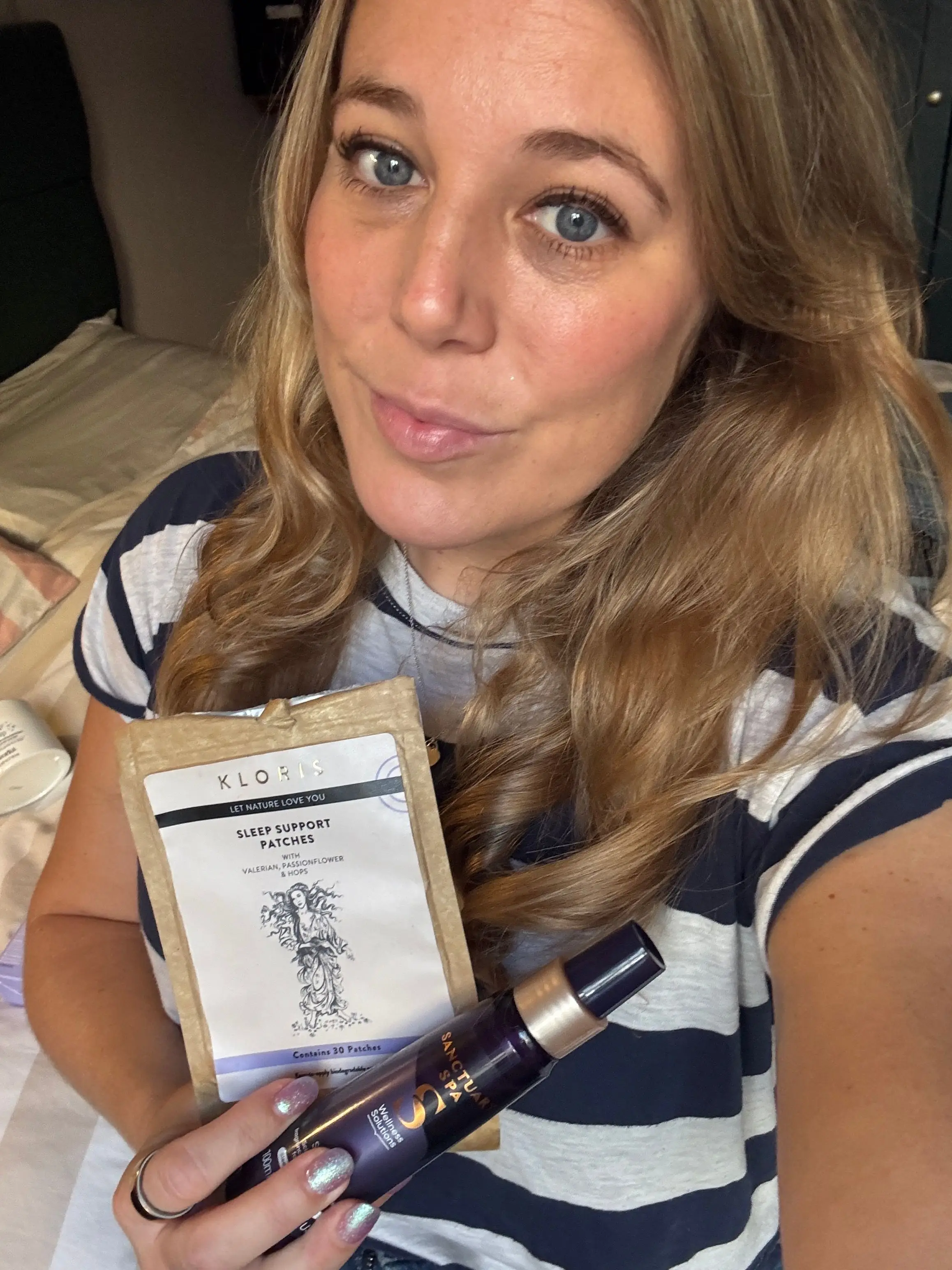 My Oura Sleep Rating remains to be above 85 5 Mel holding two sleep products