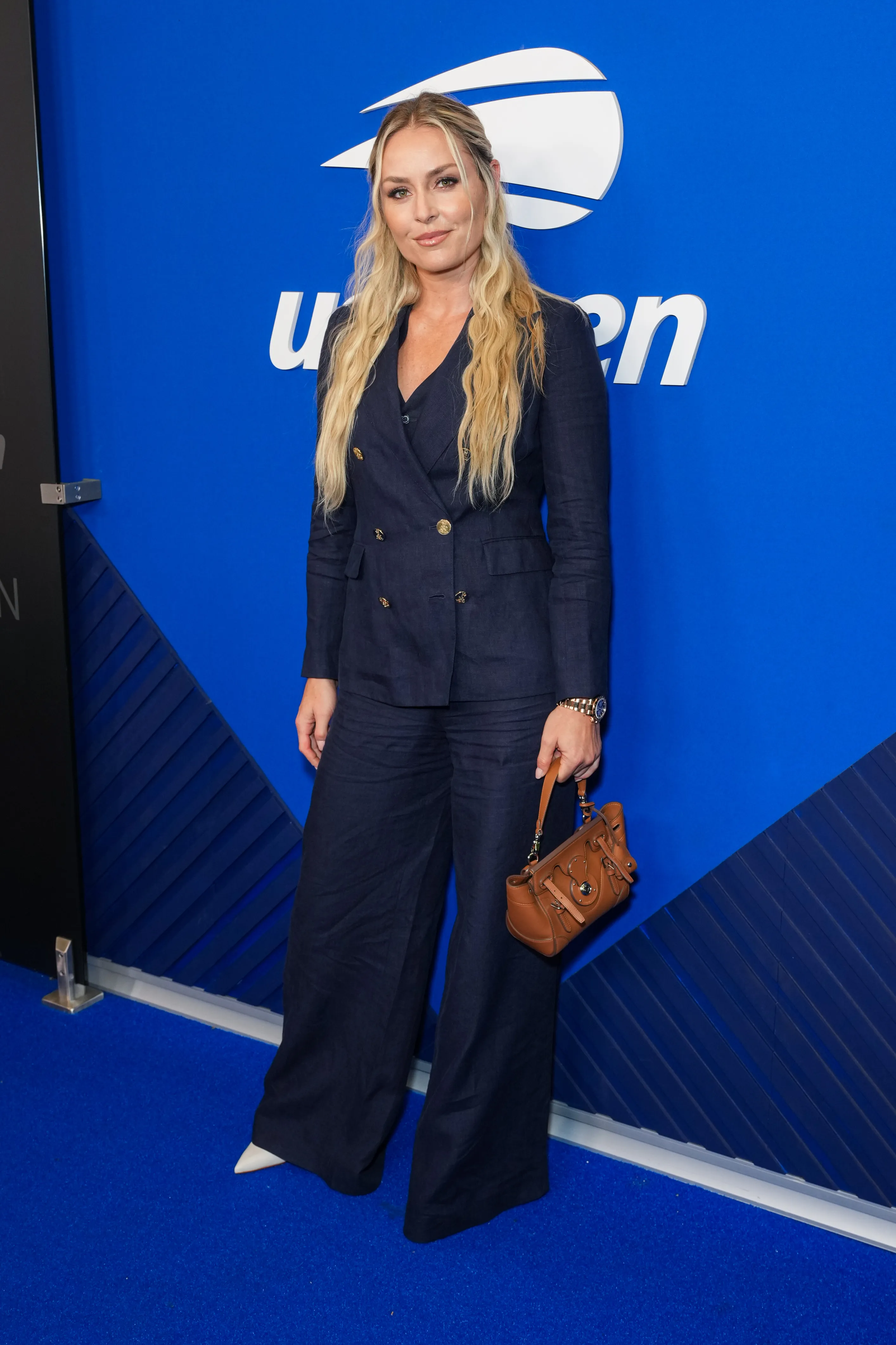 Celebrities attend the US Open Lindsey Vonn attends the US Open men's singles championship match.
