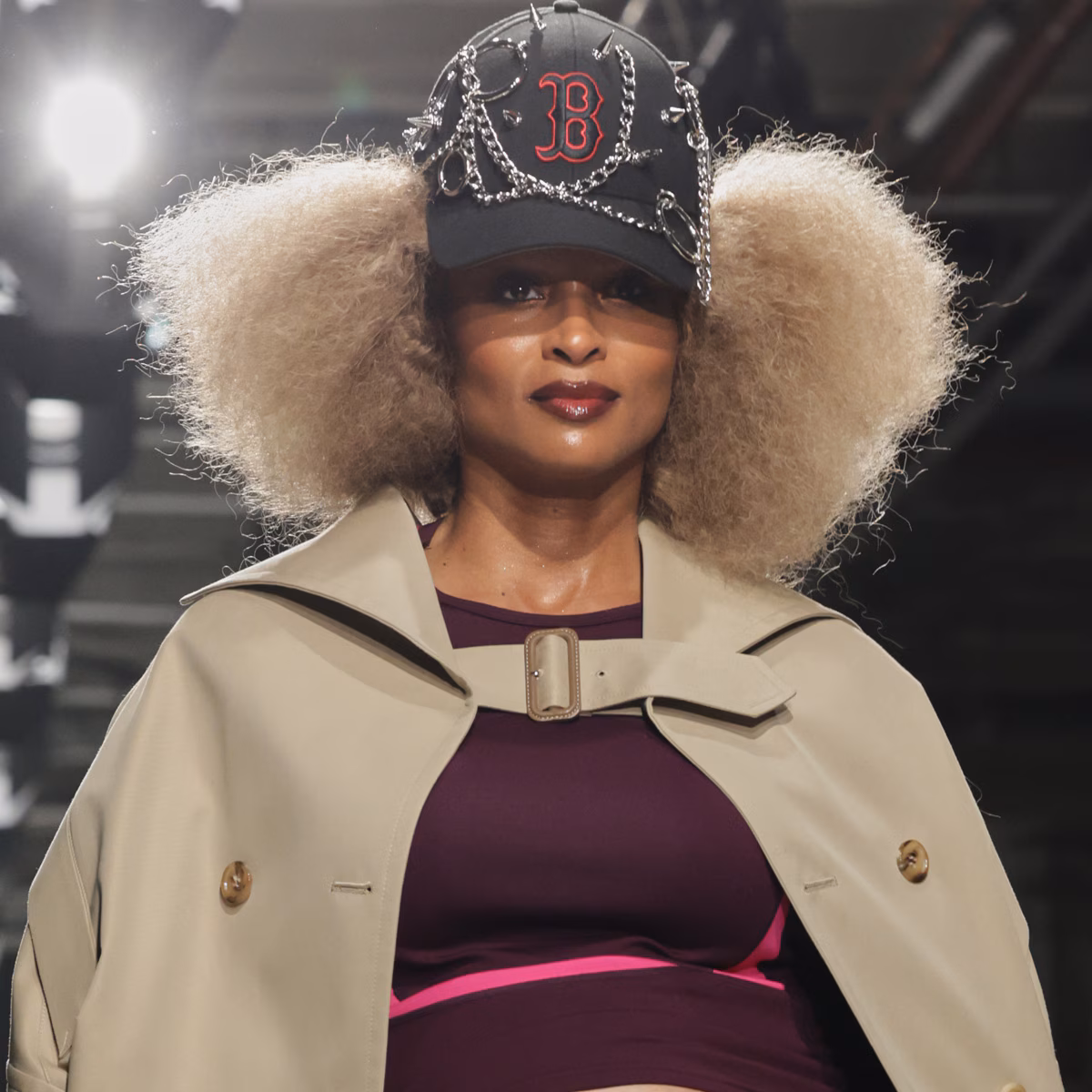 Pregnant Ciara flaunts her baby bump while walking the runway at Paris Fashion Week