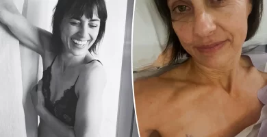 Constance Zimmer reveals her battle with breast most cancers and particulars the 'pure shock and concern' of the prognosis 18 Constance Zimmer reveals her battle with breast cancer and details the 'pure shock and fear' of the diagnosis