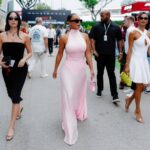 Links “Kim Kardashian wore a pink Alaïa at the Singapore Grand Prix”