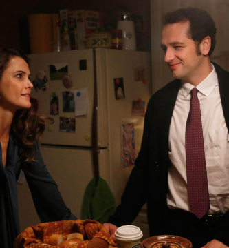 Keri Russell recollects 'making love on a regular basis' on set of The Individuals 3 Keri Russell and Matthew Rhys in 'The Americans.'