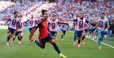 Netflix takes the rights to broadcast the World Cup in Spain 12 Ferran Torres #7 of Spain celebrates scoring his team's first goal during the FIFA World Cup 2026 Final match between Spain and Argentina at New York New Jersey Stadium on July 19, 2026 in East Rutherford, New Jersey.