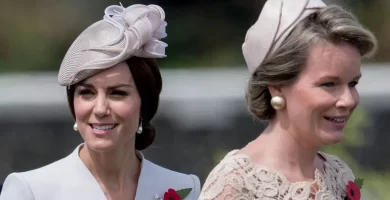 Queen Mathilde reinvents royal black tie in dramatic look loved by Kate Middletob